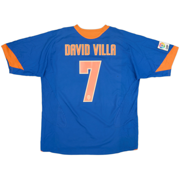 2005-06 Valencia Away Shirt David Villa #7 - 6/10 - (XL)