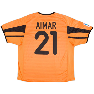 2001-02 Valencia Away Shirt Aimar #21 - 7/10 - (L)